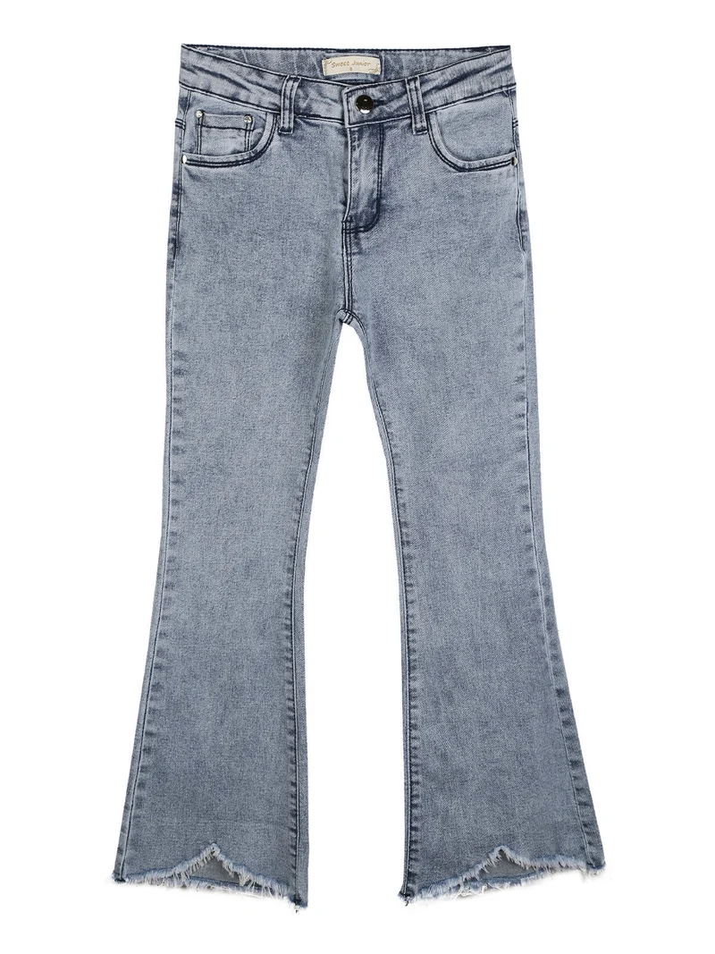 Jeans da bambina a zampa - jeans