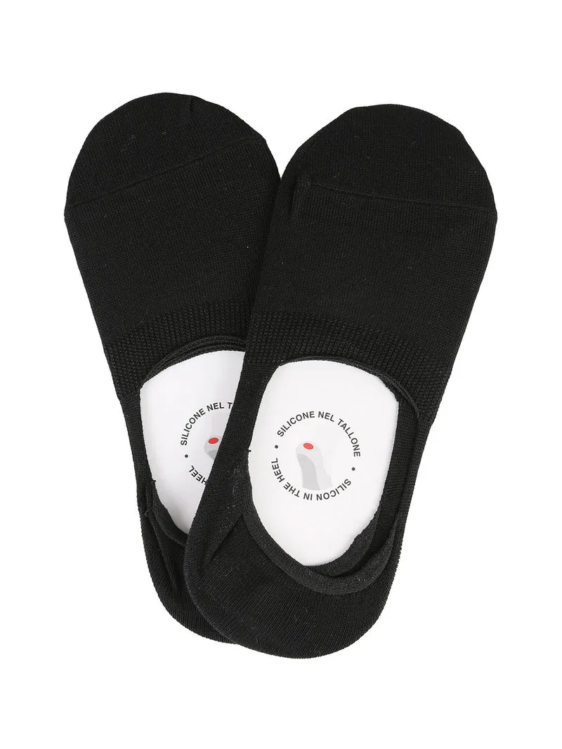2 Paia di fantasmini unisex in filo di scozia - nero