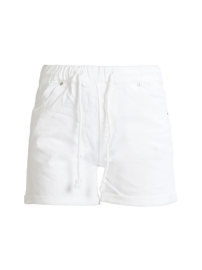 Shorts donna in cotone - bianco