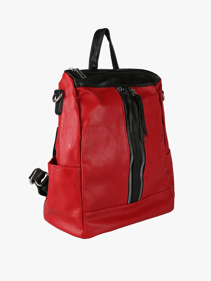 Zaino donna in ecopelle - rosso