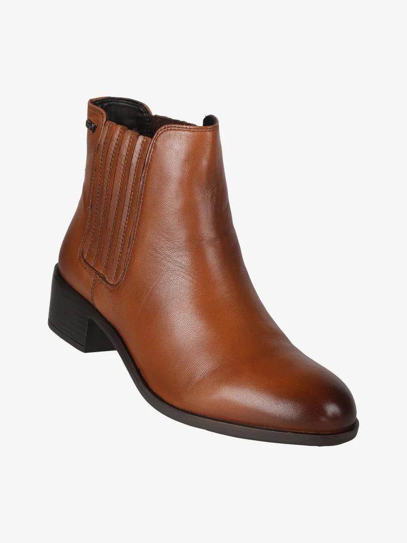 Stivaletti donna in pelle - cuoio