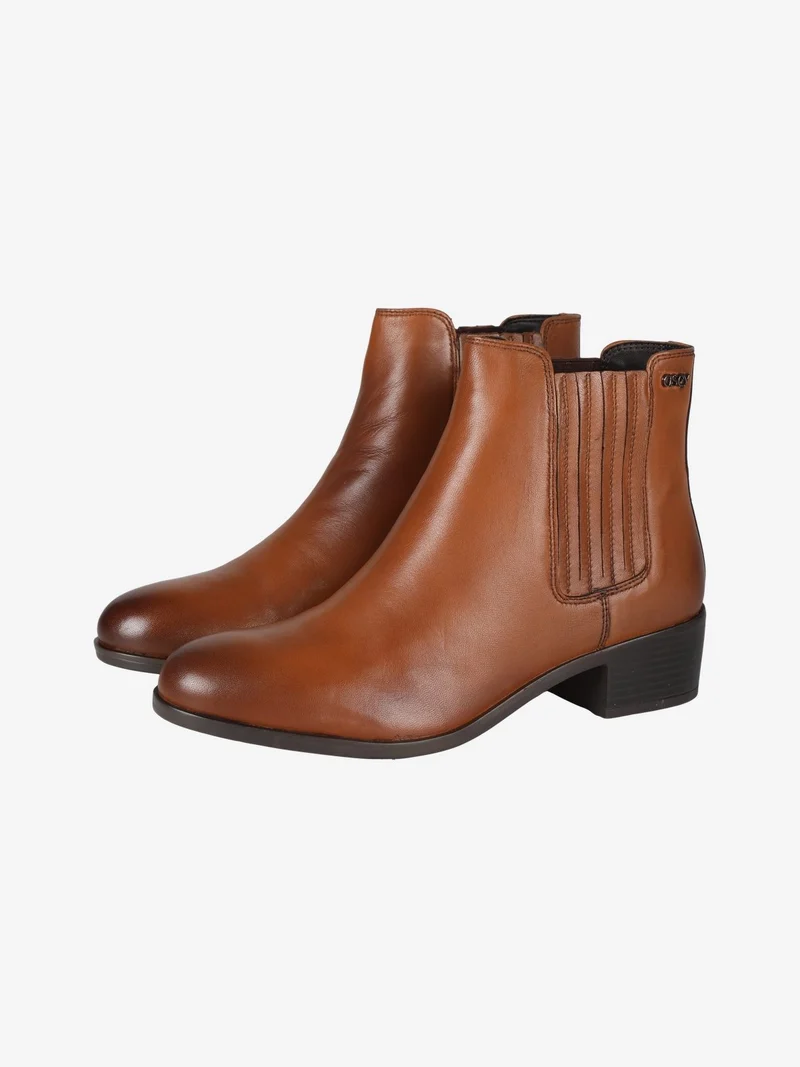 Stivaletti donna in pelle - cuoio