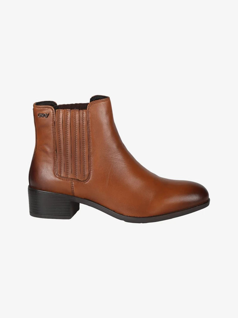 Stivaletti donna in pelle - cuoio