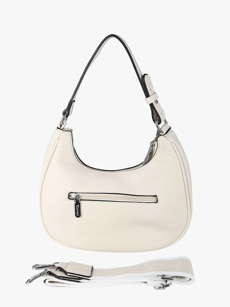 Borsa donna mini hobo in ecopelle - beige