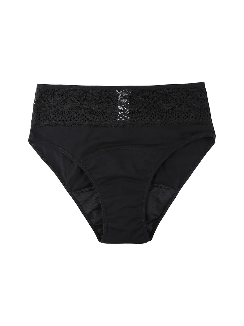 Slip donna assorbente lavabile - nero