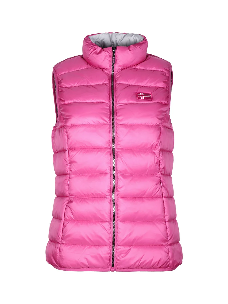 Smanicato donna imbottito con zip - fucsia