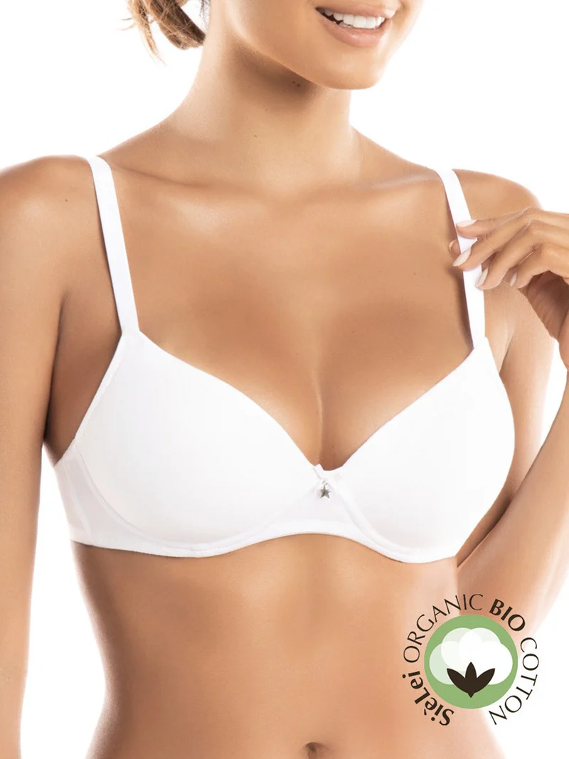 Reggiseno push up con coppe graduate 1456 - bianco