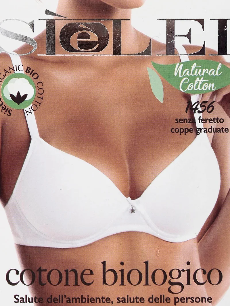 Reggiseno push up con coppe graduate 1456 - bianco