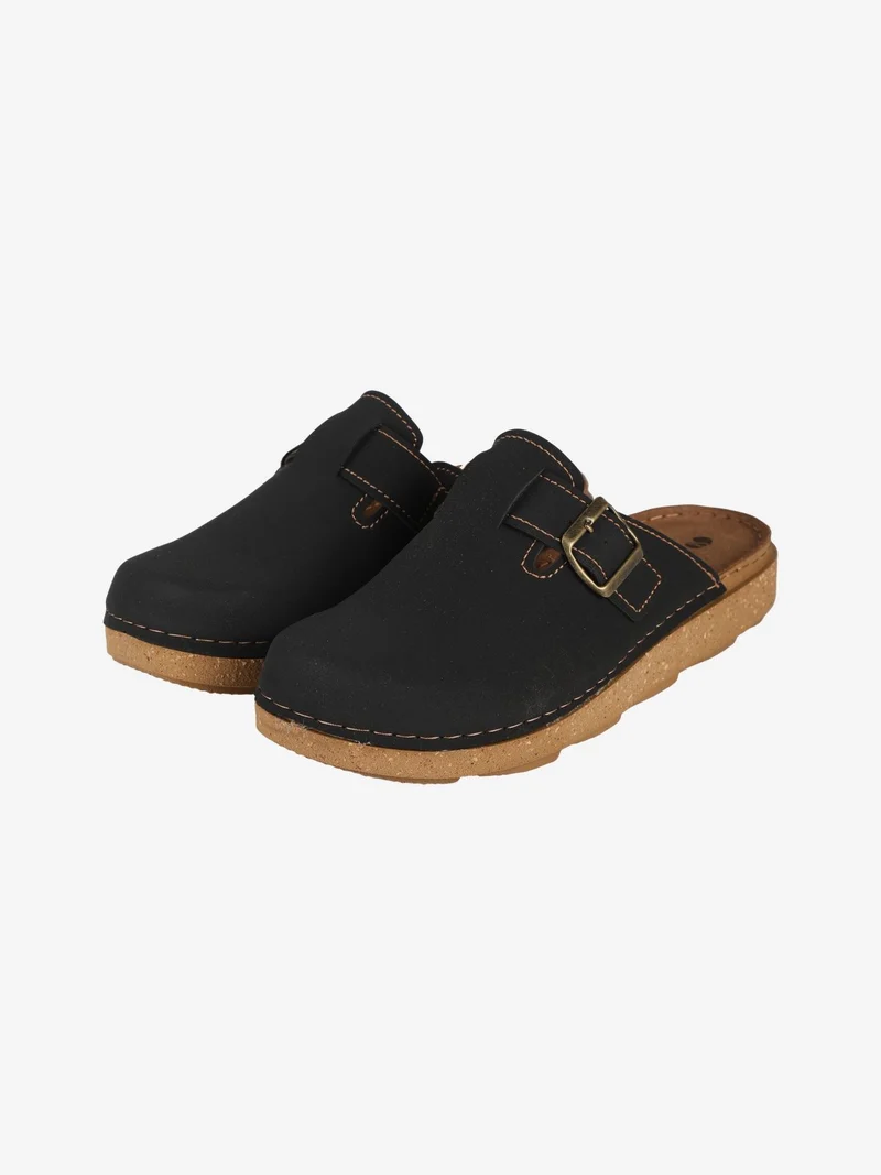 Sabot uomo con fibbia - nero