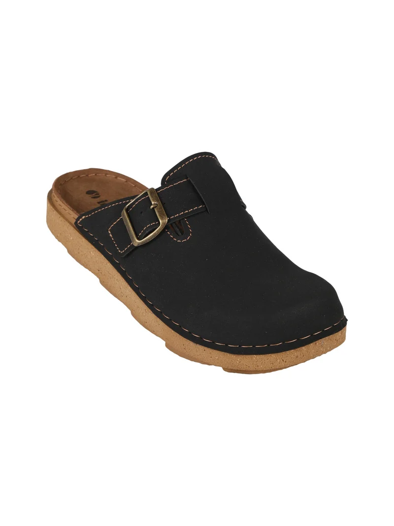 Sabot uomo con fibbia - nero