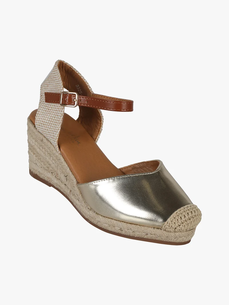 Campesine donna in similpelle metallizzata - oro