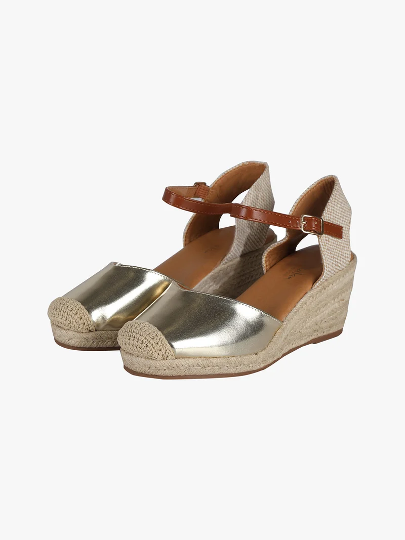 Campesine donna in similpelle metallizzata - oro