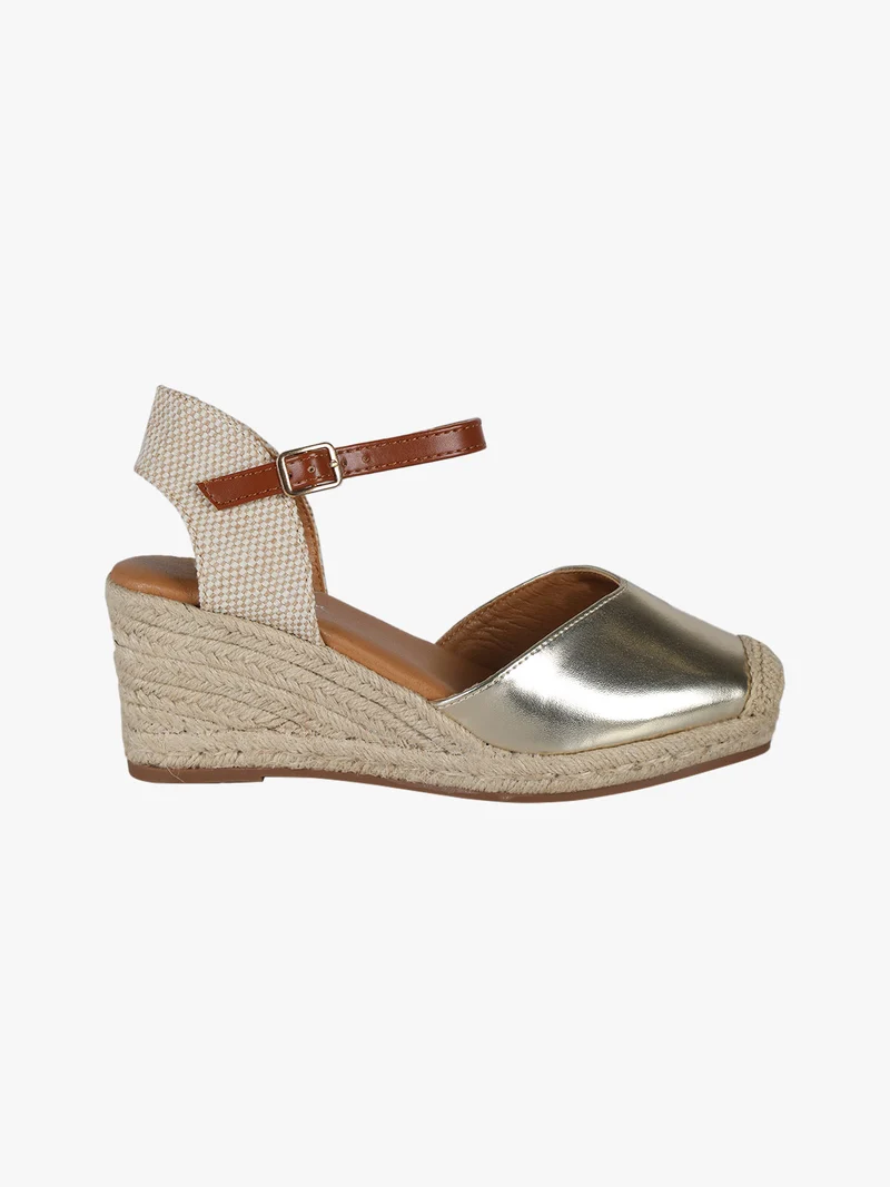 Campesine donna in similpelle metallizzata - oro