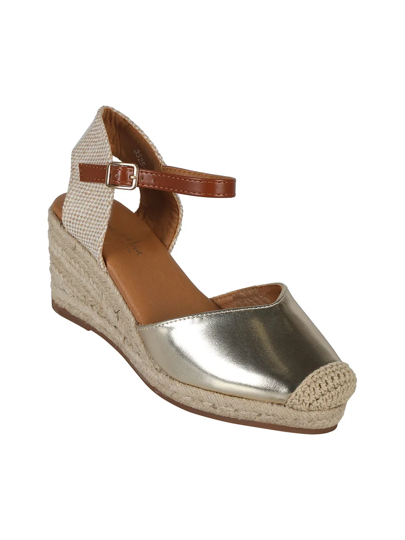 Campesine donna in similpelle metallizzata - oro