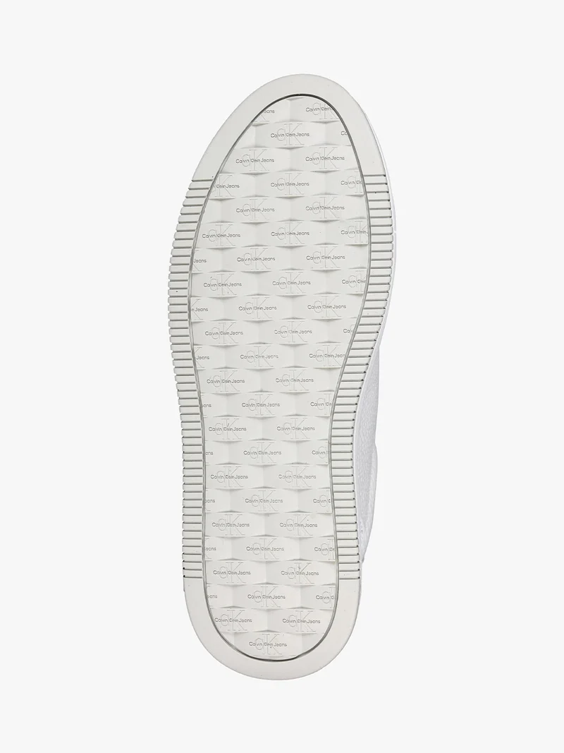 BOLD FLATFORM LOW Sneakers in pelle donna - bianco