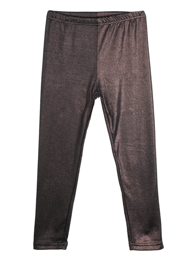 Completo da bambina 2 pezzi con leggings felpato - nero