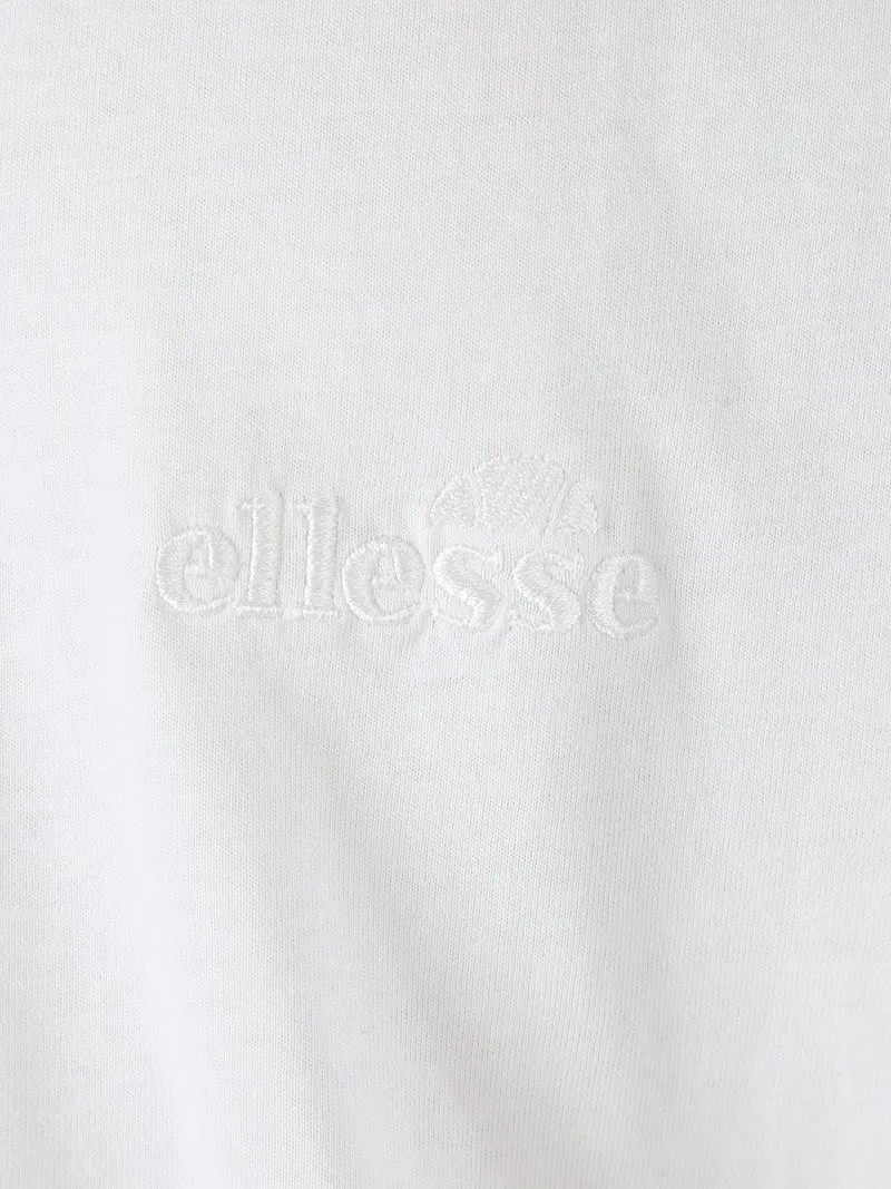 T-shirt girocollo da uomo in cotone con logo - bianco