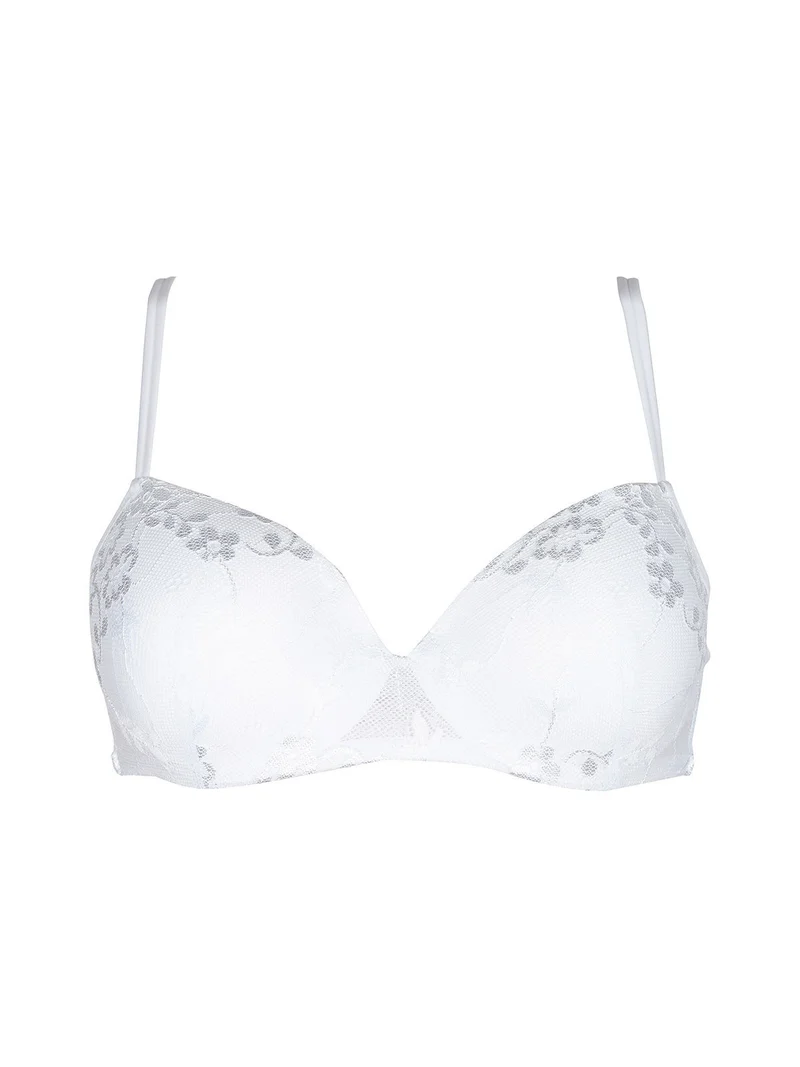 reggiseno imbottito con ferretto QUARZO coppa B - bianco