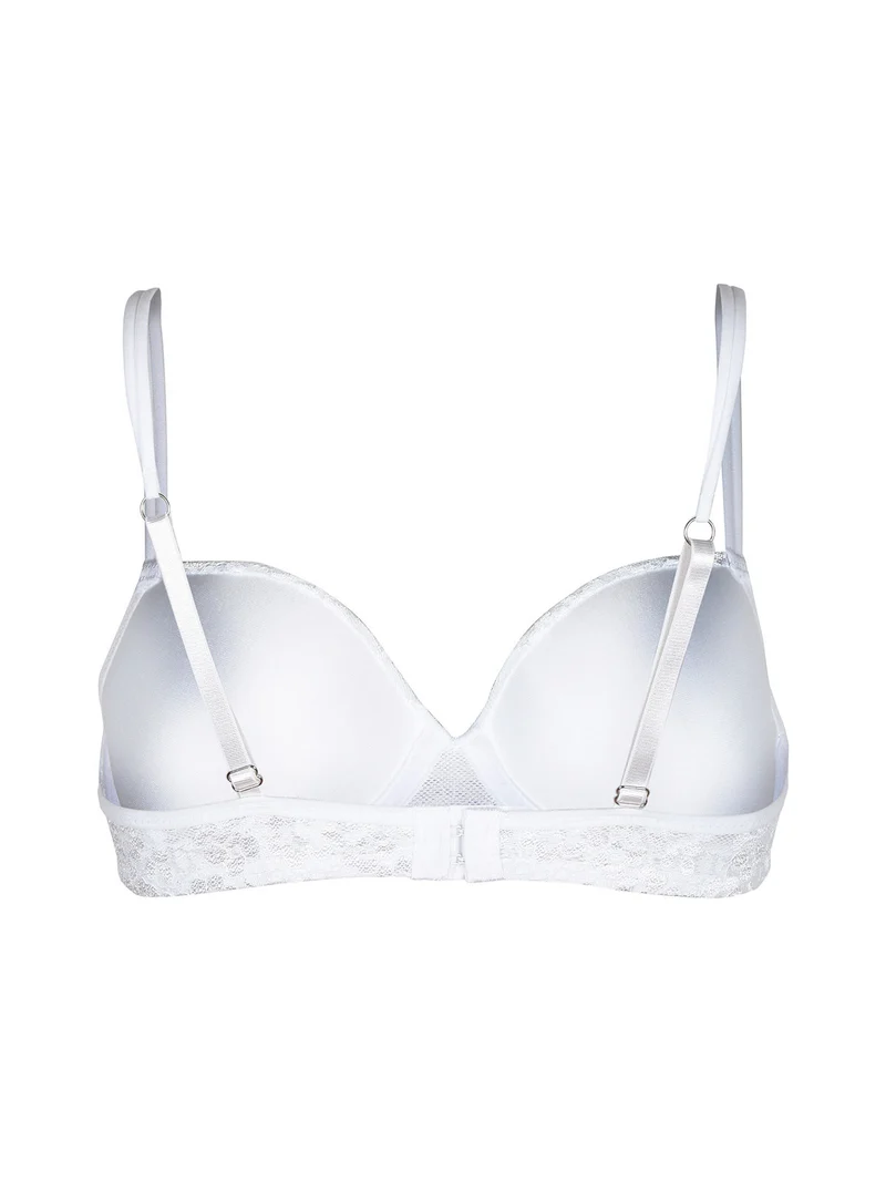 reggiseno imbottito con ferretto QUARZO coppa B - bianco