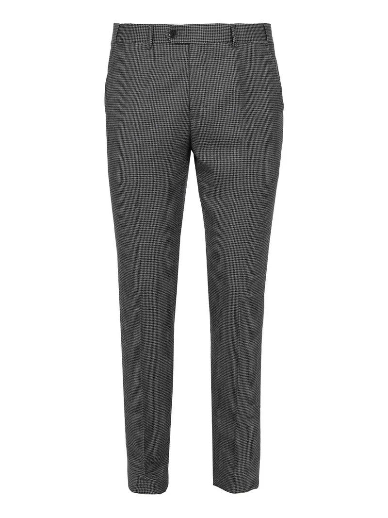 Completo elegante da uomo principe di galles - grigio scuro