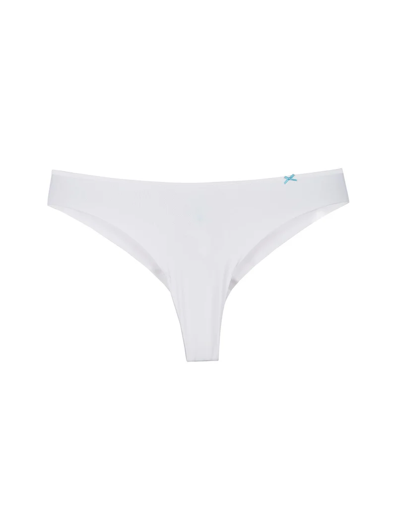 6103 Brasiliana donna senza cuciture - bianco