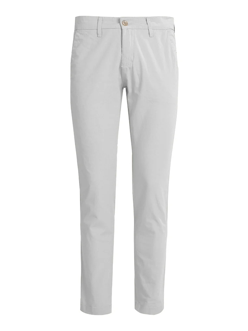Pantaloni da uomo in cotone slim fit - bianco