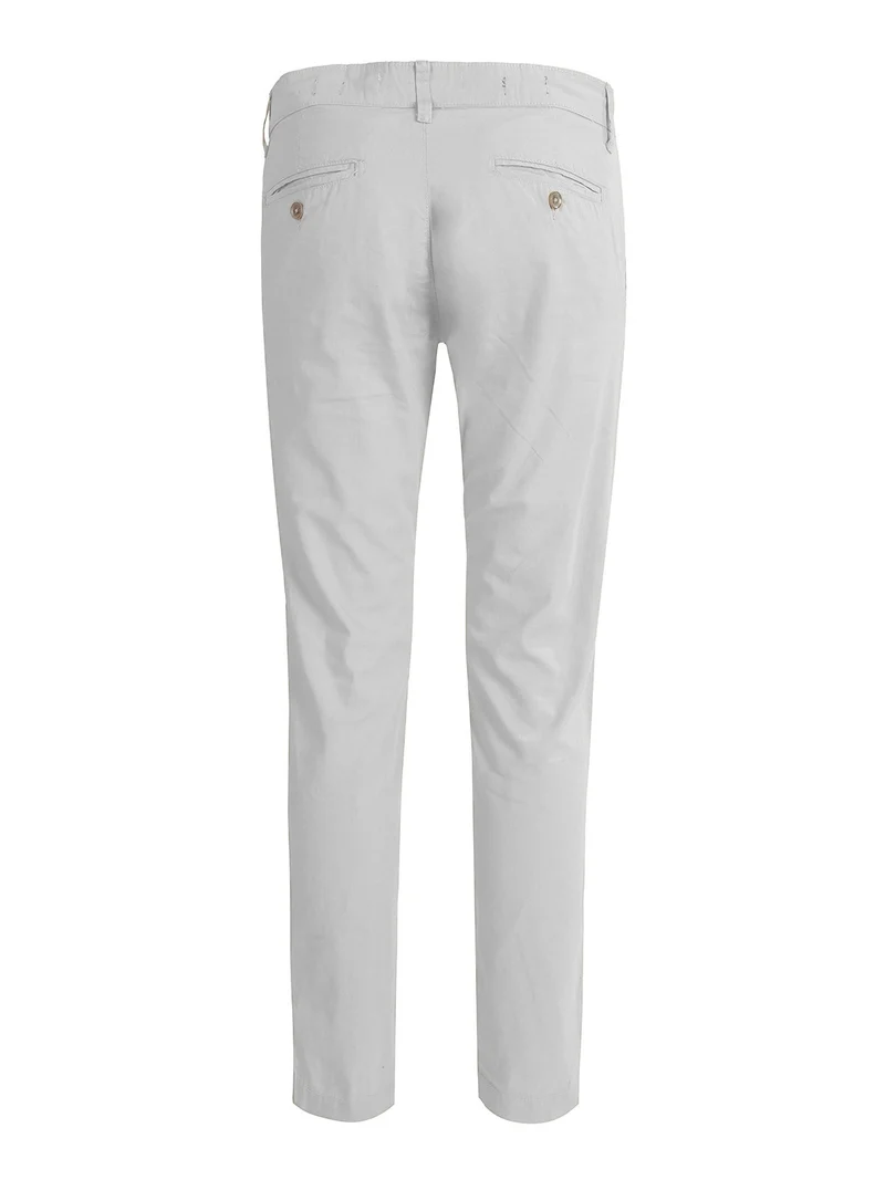 Pantaloni da uomo in cotone slim fit - bianco