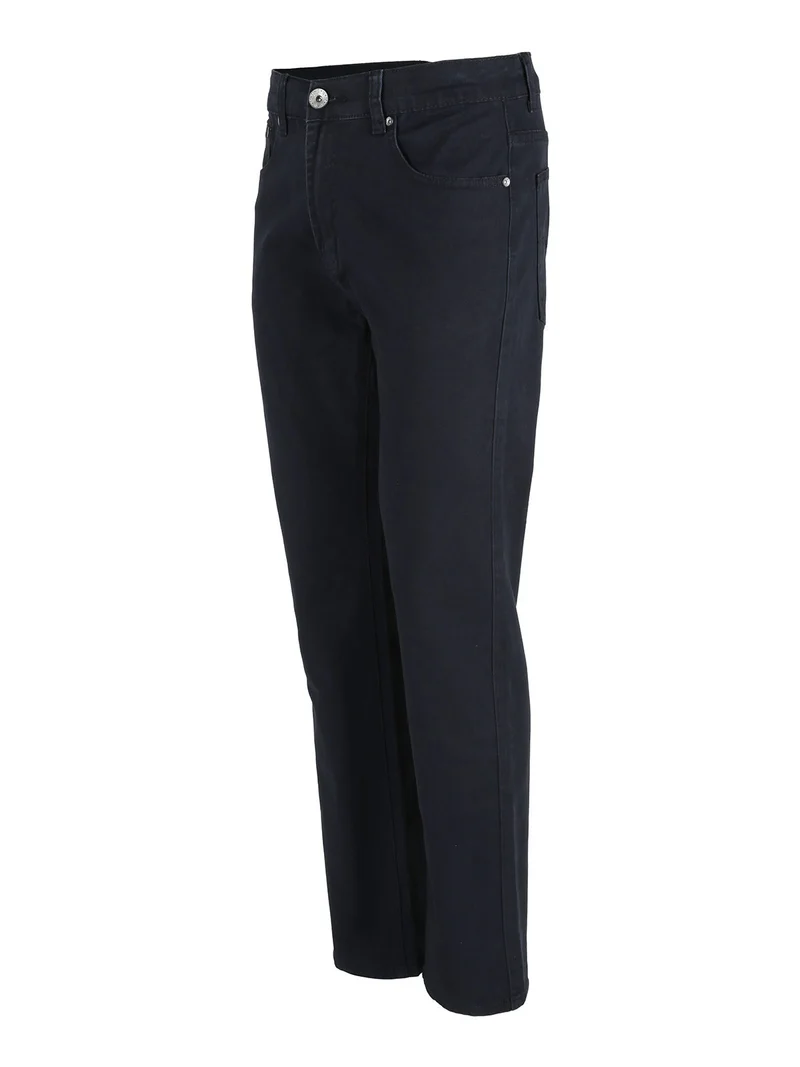 Pantaloni da uomo regular fit in cotone taglie grandi - blu scuro