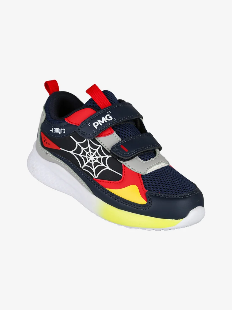 Sneakers da bambino con luci e strappi - multicolore