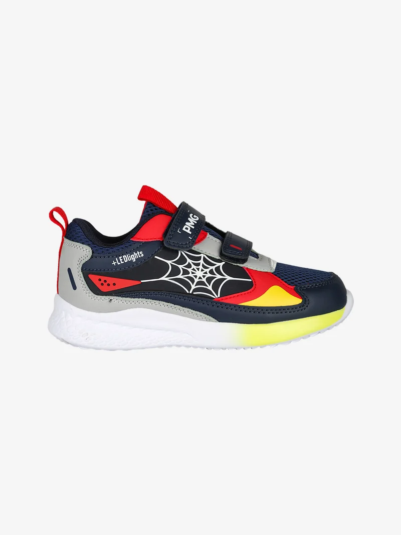 Sneakers da bambino con luci e strappi - multicolore