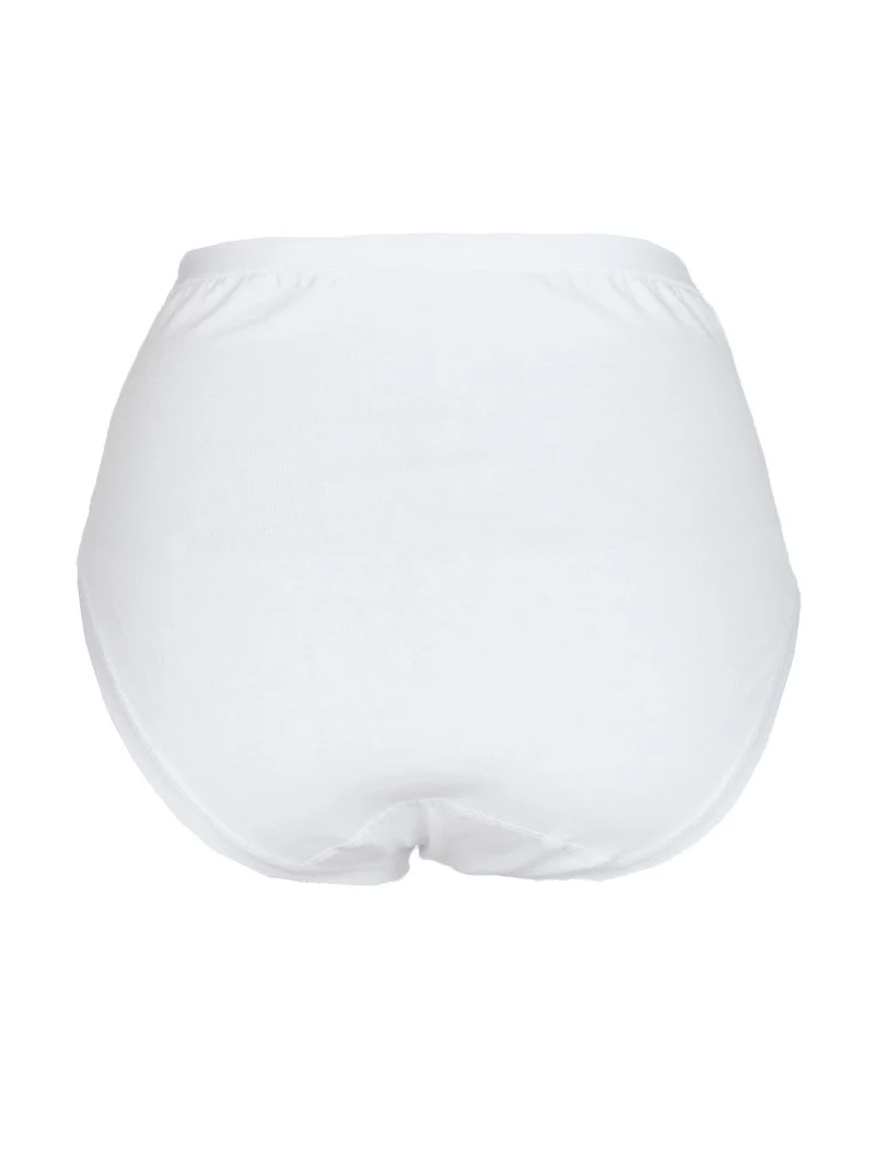 Slip culotte in cotone bielastico - bianco
