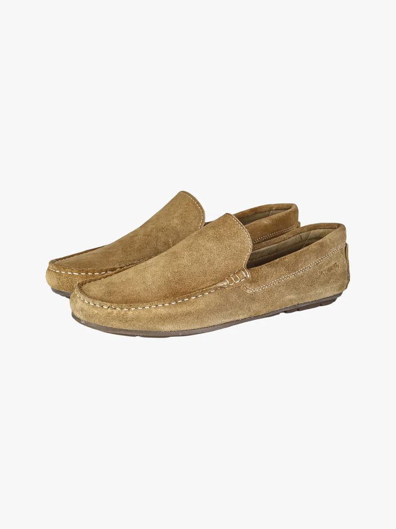 Mocassini uomo in pelle scamosciata - taupe