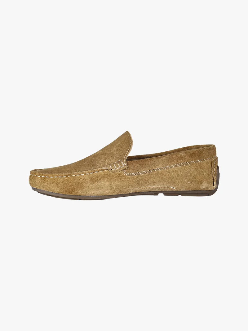 Mocassini uomo in pelle scamosciata - taupe