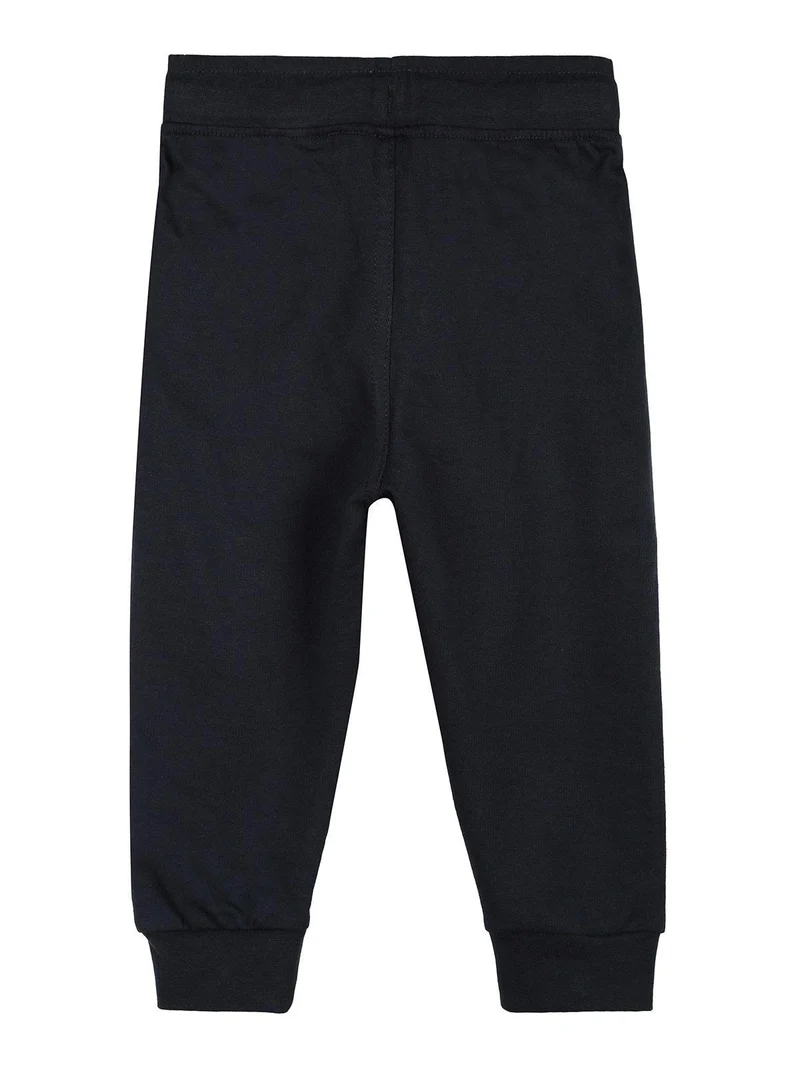 Pantaloni tuta da neonato con polsini - blu scuro