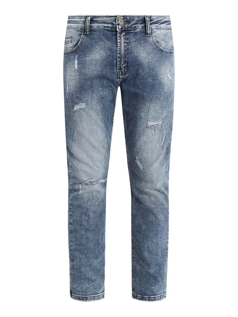 Jeans da uomo slim fit con strappi - jeans