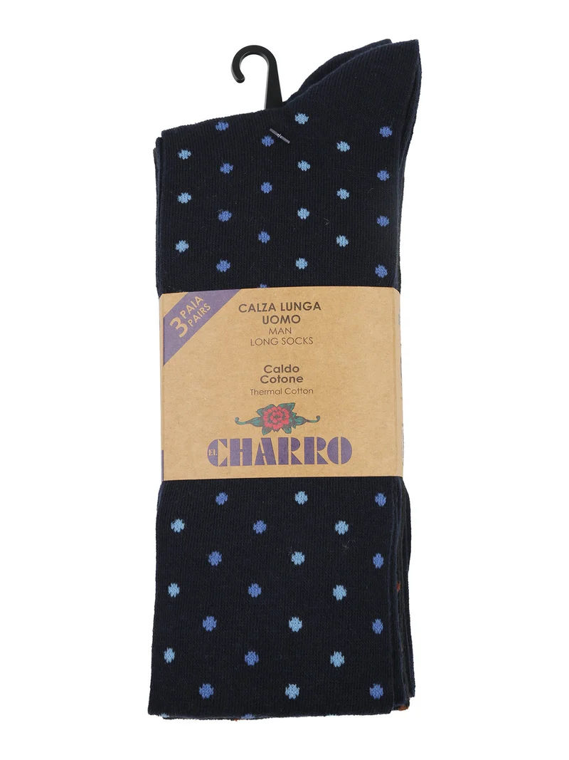 Confezione da 3 paia di calze lunghe uomo - moro