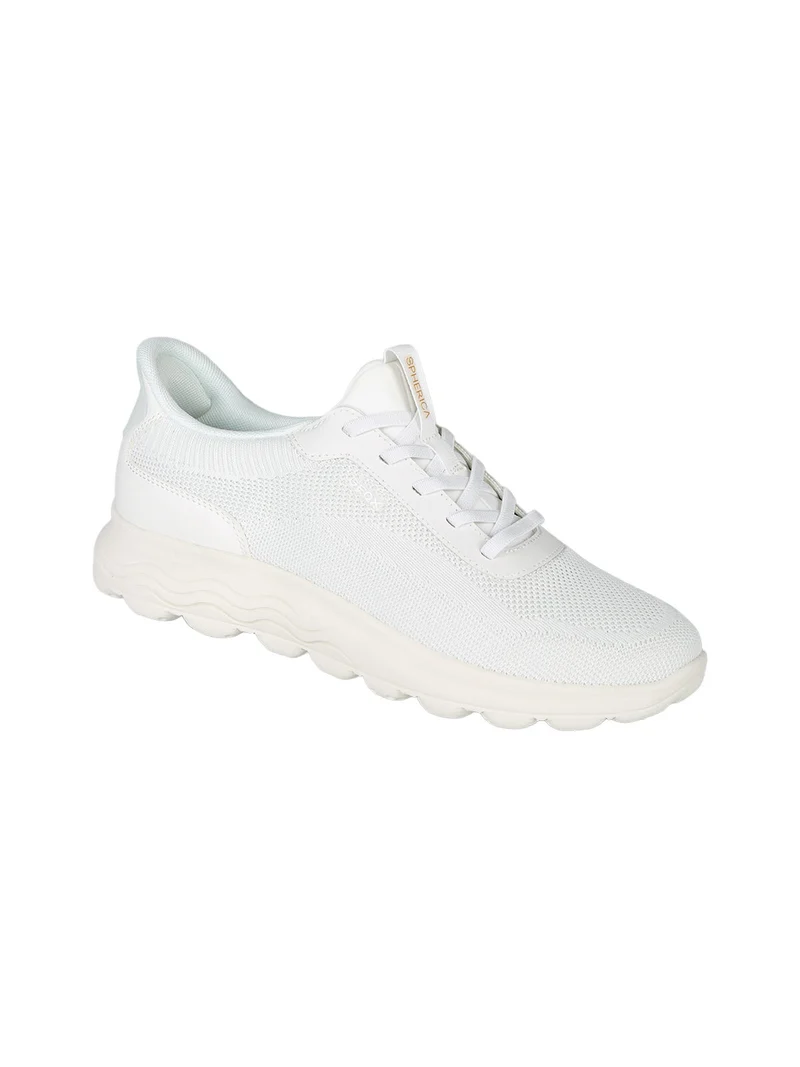 D SPHERICA PLUS Sneakers donna con lacci elastici - bianco