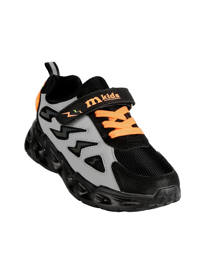 Sneakers sportive da ragazzo con luci - nero