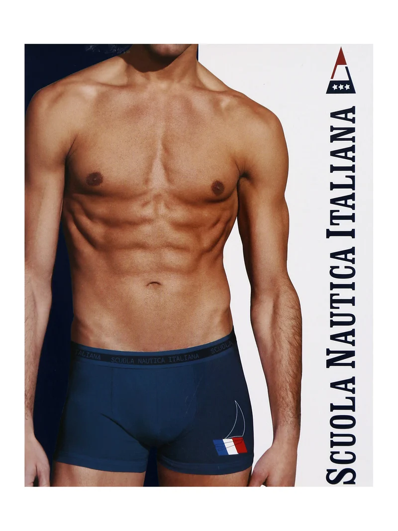 Boxer da uomo tinta unita - blu