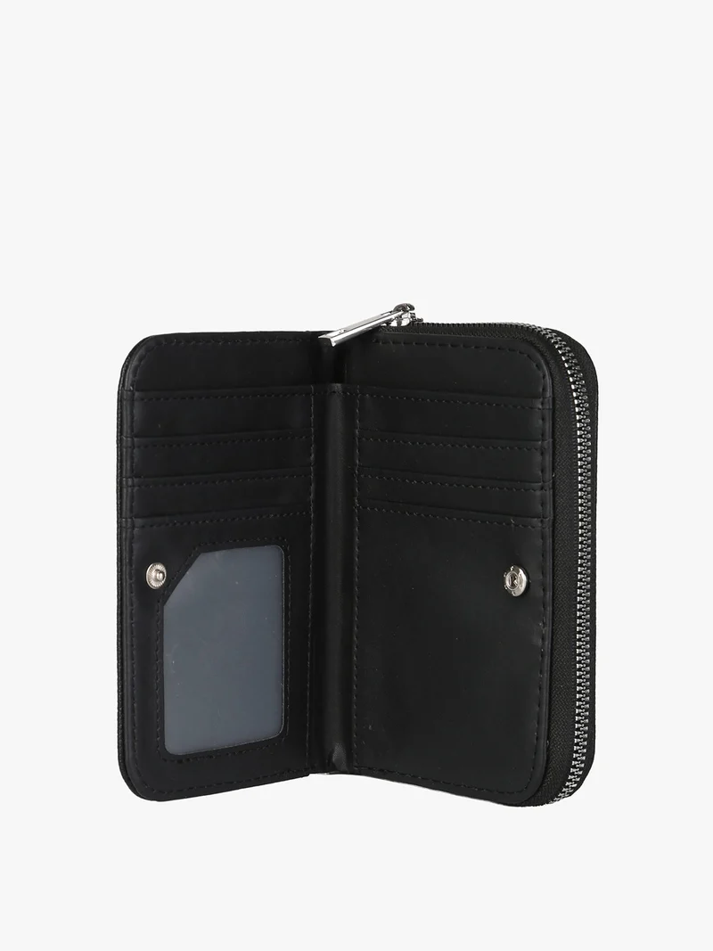 Portafoglio donna con borchie - nero