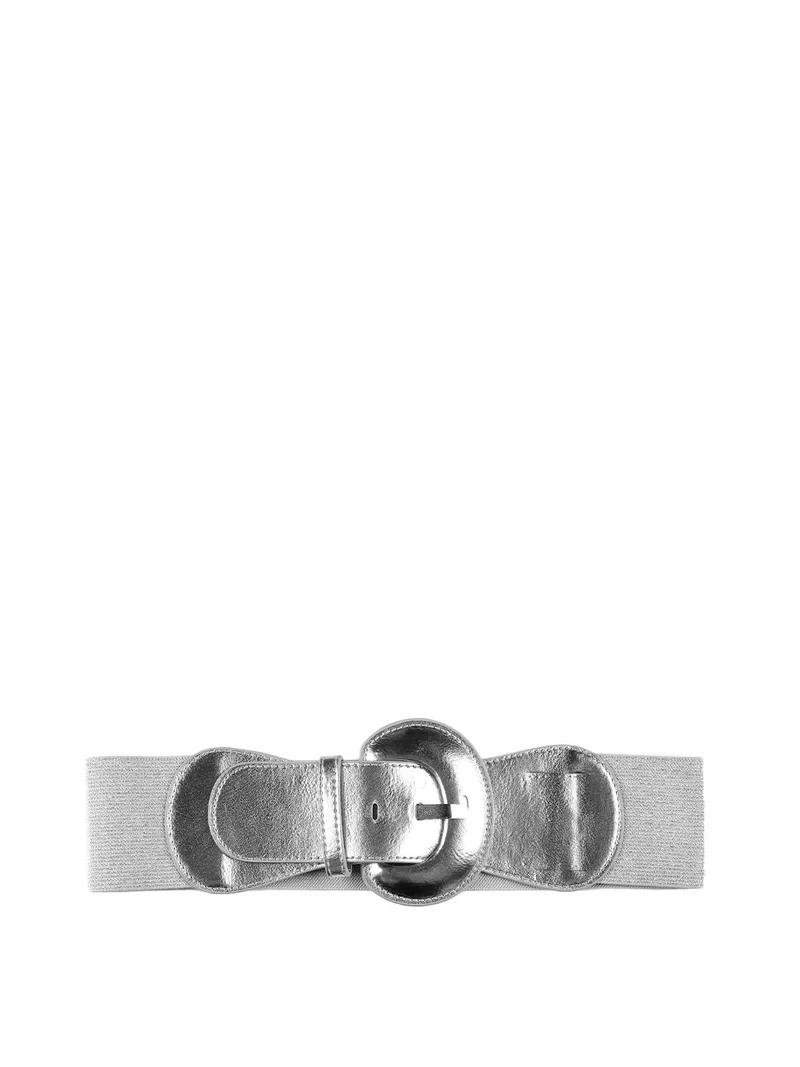 Cintura stringivita elasticizzata - argento