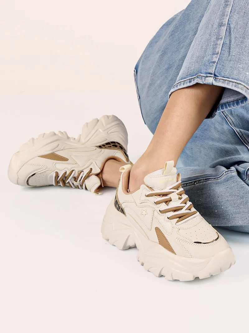CHUNKY MEGAN Sneakers donna con suola alta - multicolore