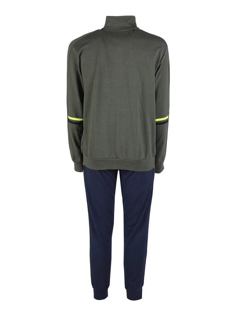 Completo tuta da uomo 2 pezzi con zip - militare