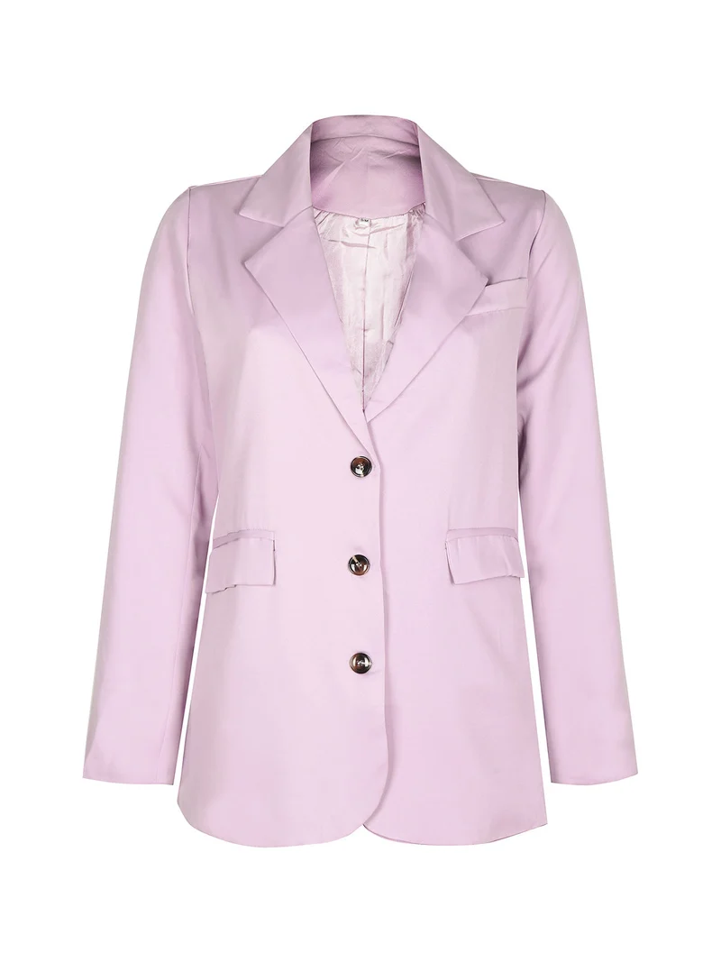 Blazer donna con bottoni - lilla