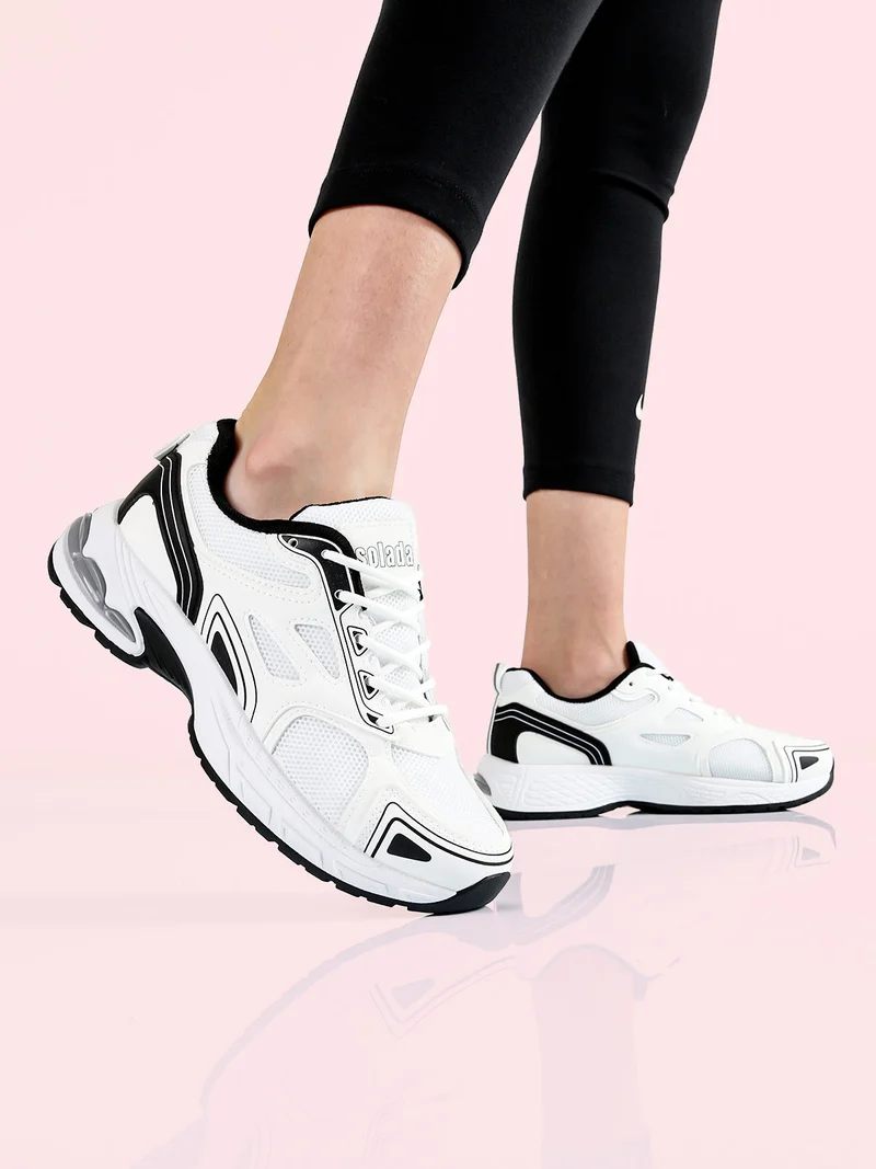 Sneakers sportive da donna - bianco