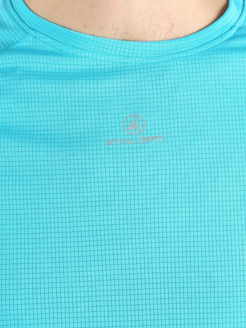 T-shirt sportiva da uomo traspirante - turchese