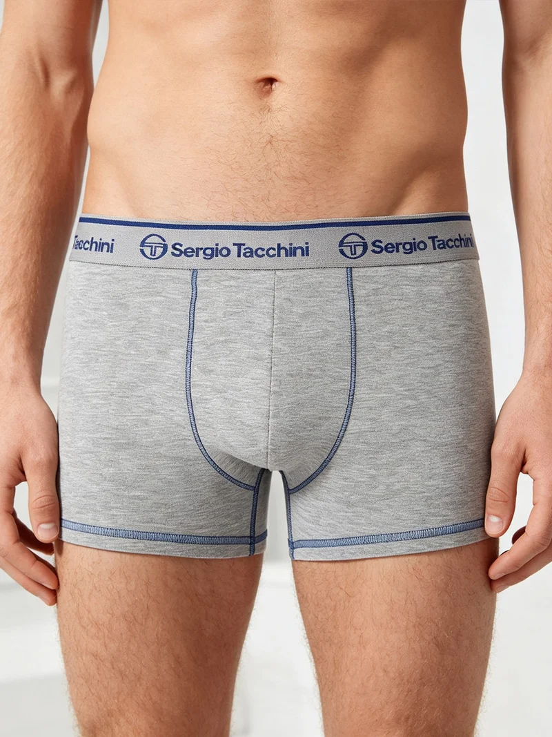 Boxer da uomo in cotone - grigio