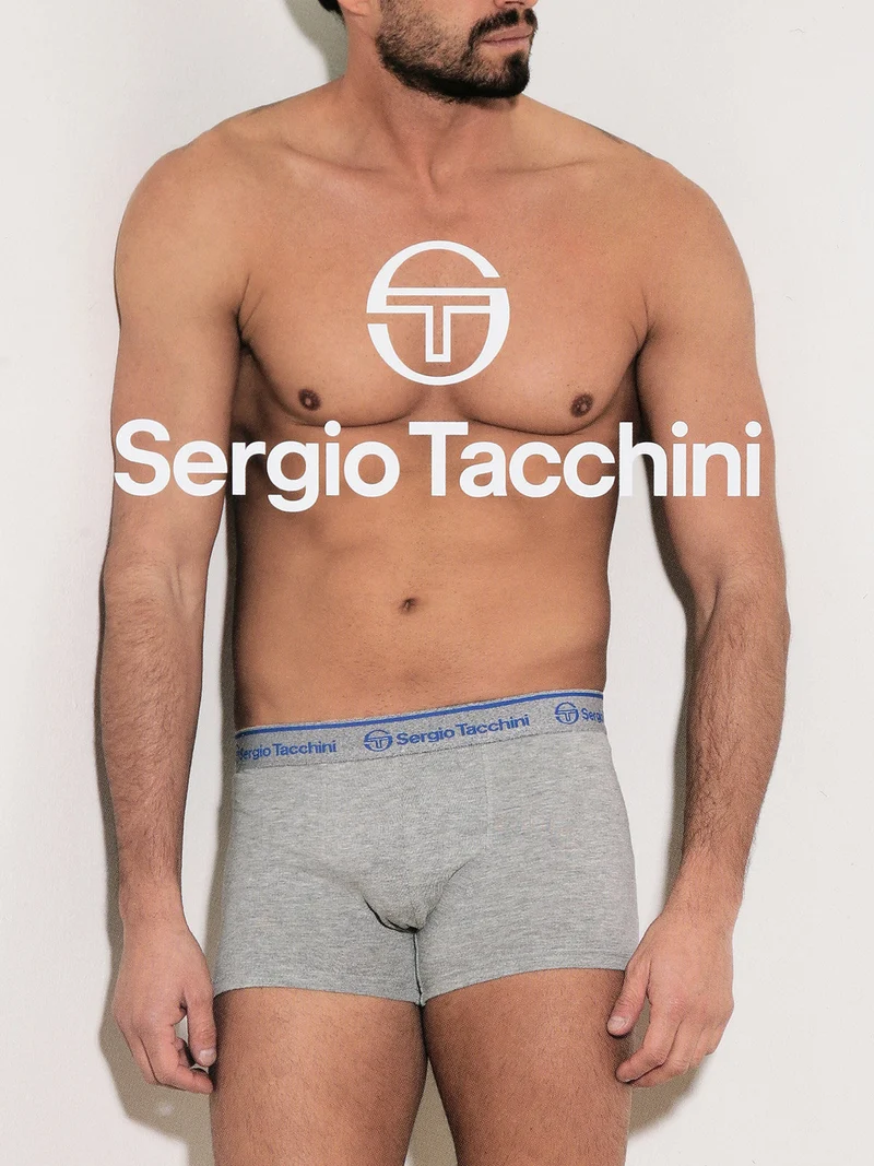 Boxer da uomo in cotone - grigio