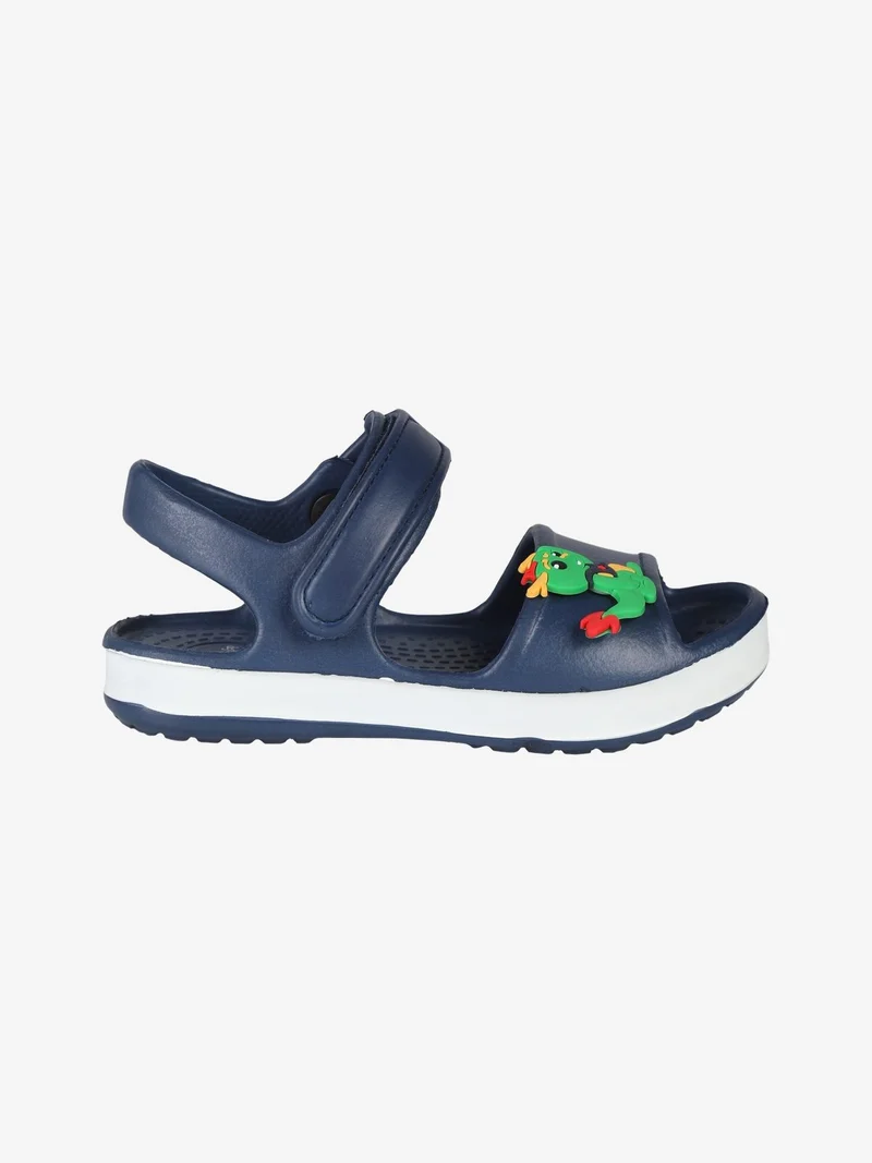 Sandali da bambini in gomma con cintruino a strappo - blu scuro