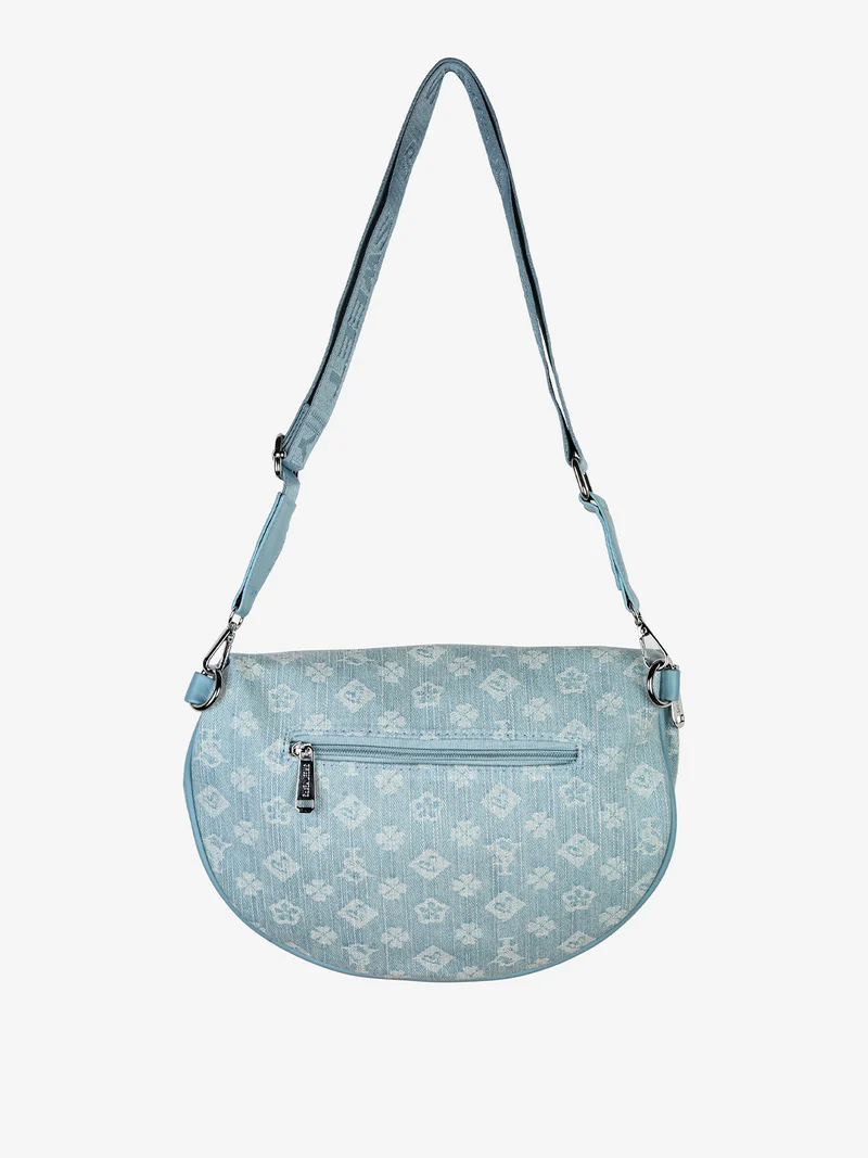 Marsupio donna a tracolla effetto jeans - azzurro